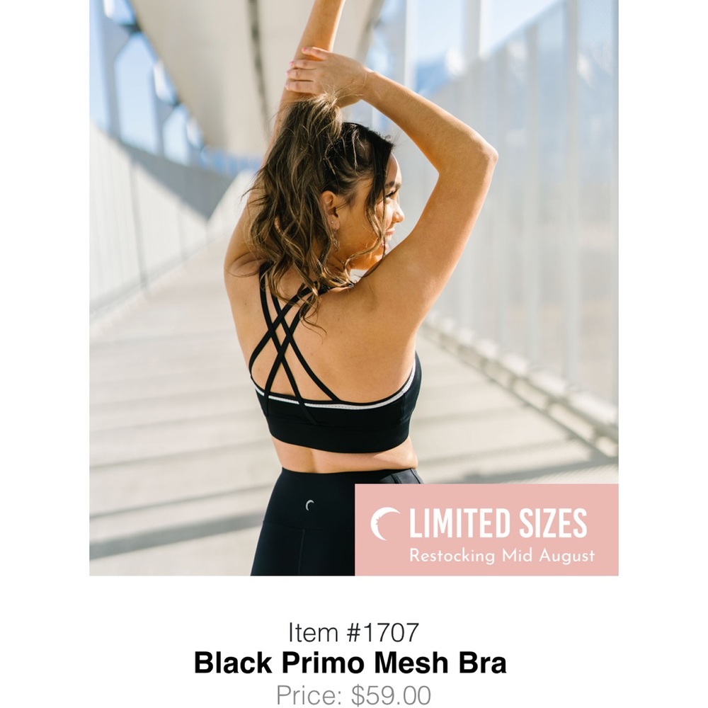 Black Primo Mesh Bra